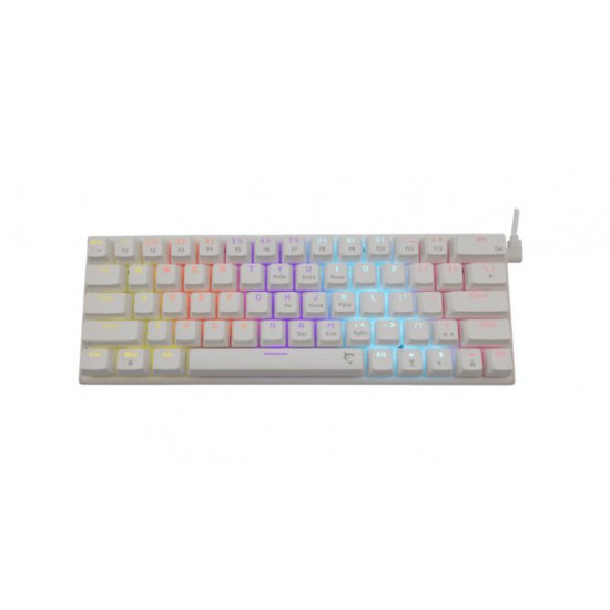 WHITE SHARK WAKIZASHI-2/W/BL-HU, GK-002223V2-W/BL-HU magyar fehér mechanikus gamer billentyűzet (WS GK-002223V2-W/BL-HU)