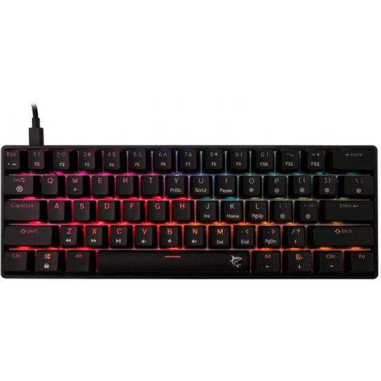 WHITE SHARK GK-004111B/R-US SHINOBI-2/B-R-US mech. bill. 61 piros gomb,fekete,angol (WS GK-004111B/R-US)