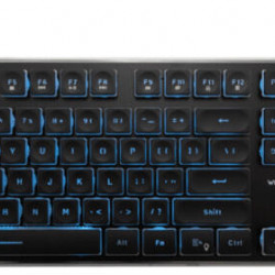 WHITE SHARK  TACHI-B/US WS GK-003141B-US gamer billentyűzet, 104 gomb fekete angol (WS GK-003141B-US)