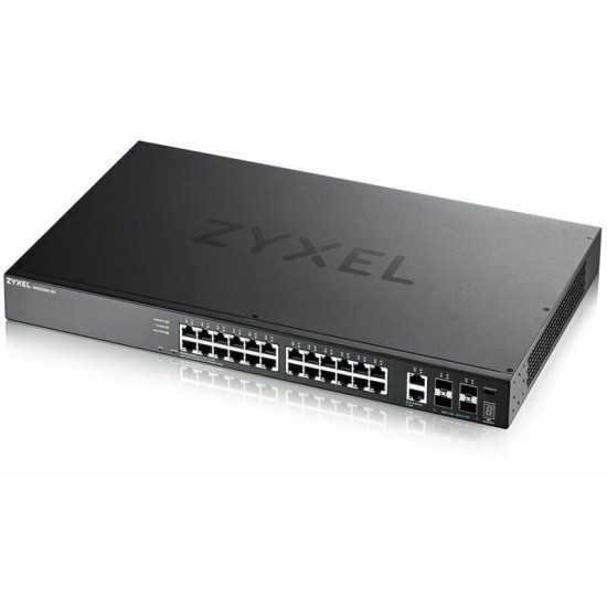 ZYXEL Switch L3 Access Switch, 24x1G RJ45 2x10mG RJ45, 4x10G SFP+ Uplink, incl. 1 yr NebulaFlex Pro