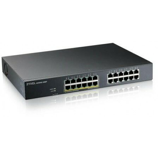 ZYXEL Switch 24x1000Mbps Fémházas Menedzselhető, Rackes (24GbE port), GS1915-24E-EU0101F ZYXEL Switch 24x1000Mbps Fémházas Menedzselhető, Rackes (24GbE port), GS1915-24E-EU0101F