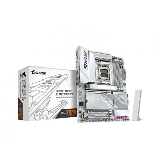 GIGABYTE X870E AORUS ELITE WIFI7 ICE AMD X870, ATX Alaplap AM5 GIGABYTE X870E AORUS ELITE WIFI7 ICE AMD X870, ATX Alaplap AM5