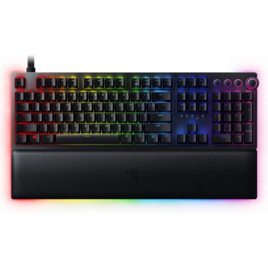 Razer Huntsman V2 UK fekete (purple switch) gamer billentyűzet (RZ03-03930900-R3W1)
