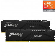 KINGSTON FURY Beast 16GB 6000MT/s CL30 DIMM (Kit of 2) Black EXPO Memória DDR5