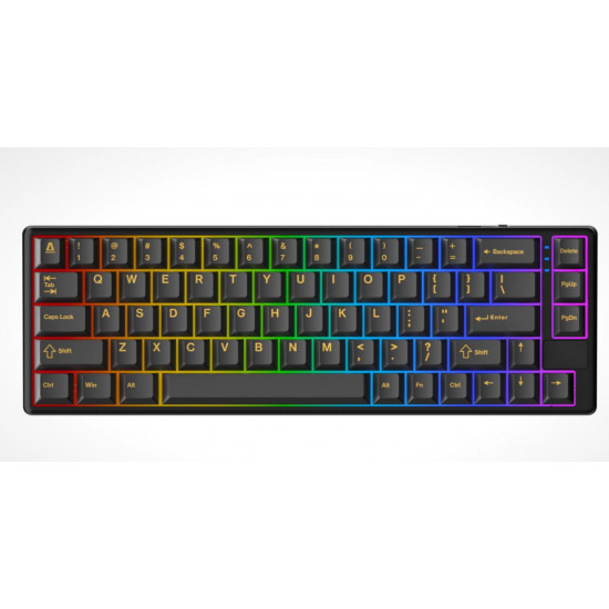 AVAX Vezetékes/Vezeték Nélküli Billentyűzet GM01 PRO USB, Fekete, Mechanikus, Yellow Switch, HUN (AVAX_GM01Y_PRO)