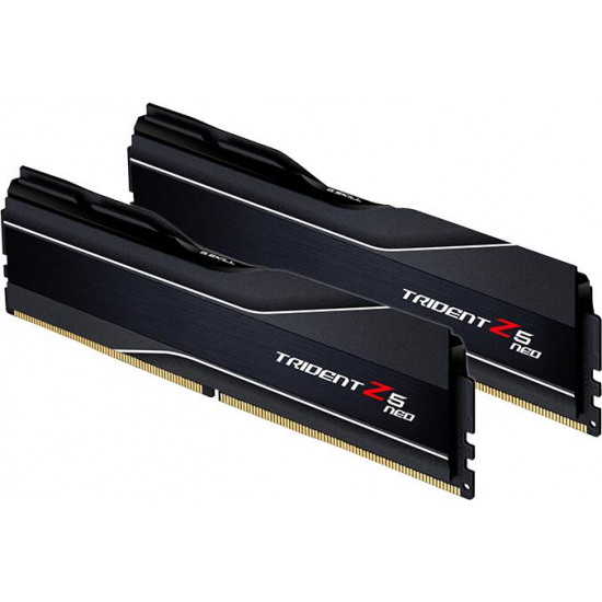 G.Skill Trident Z5 NEO 32GB 6000MHz DDR5 Fekete KIT2 memória G.Skill Trident Z5 NEO 32GB 6000MHz DDR5 Fekete KIT2 memória