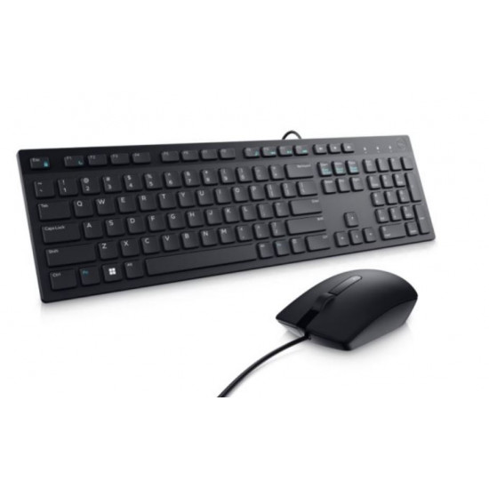 DELL USB Slim Fekete HUN bill + egér (KB216-BK-US)