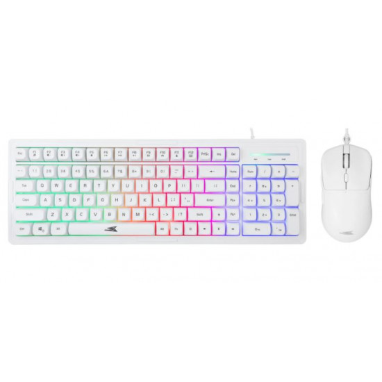 BARACUDA BGC-011W ORCA-W gamer combo fehér billentyűzet (memb. ang.) + egér (BC BGC-011W)