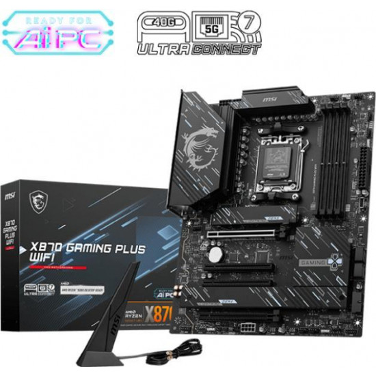MSI MAG X870 GAMING PLUS WIFI AMD X870, ATX Alaplap AM5