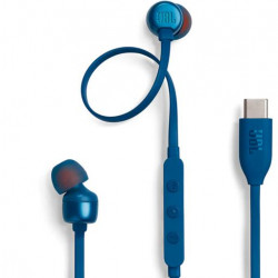 JBL T 310 C BLU vezetékes USB C mikrofonos kék fülhallgató (JBLT310CBLU)