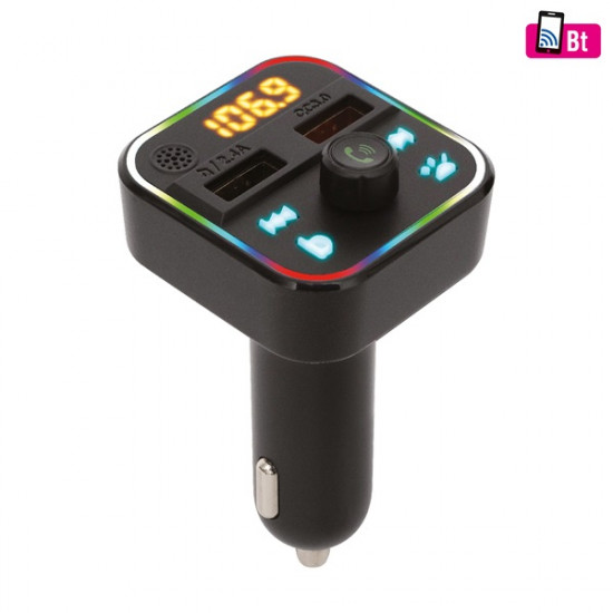 SAL FMBT 18RGB 5in1 autós kihangosító és töltő SAL FMBT 18RGB 5in1 autós kihangosító és töltő