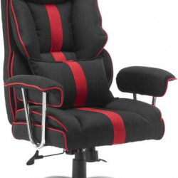 WHITE SHARK WS LE MANS LE MANS fekete/piros gamer szék, puha nyak, fej és hát párnák, lélegző felület, 120 kg-ig (WS LE MANS)