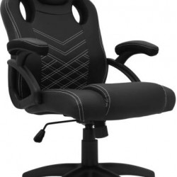 WHITE SHARK ZOLDER fekete gamer szék , puha nyak, fej és hát párnák, lélegző felület, 3 év garancia, 120 kg - ig (WS ZOLDER)