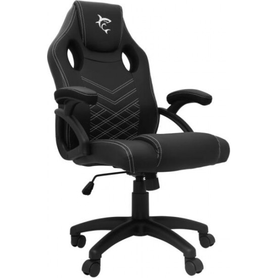 WHITE SHARK ZOLDER fekete gamer szék , puha nyak, fej és hát párnák, lélegző felület, 3 év garancia, 120 kg - ig (WS ZOLDER)