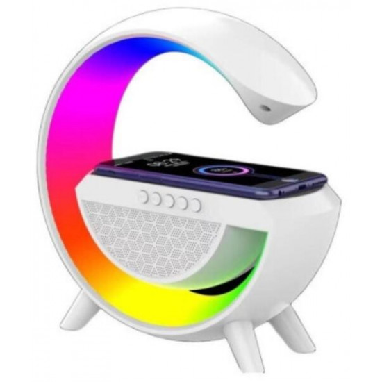 BLACKBIRD Bluetooth Hangszóró, vezeték nélküli telefontöltés, LED-es, Fehér (BH1513)