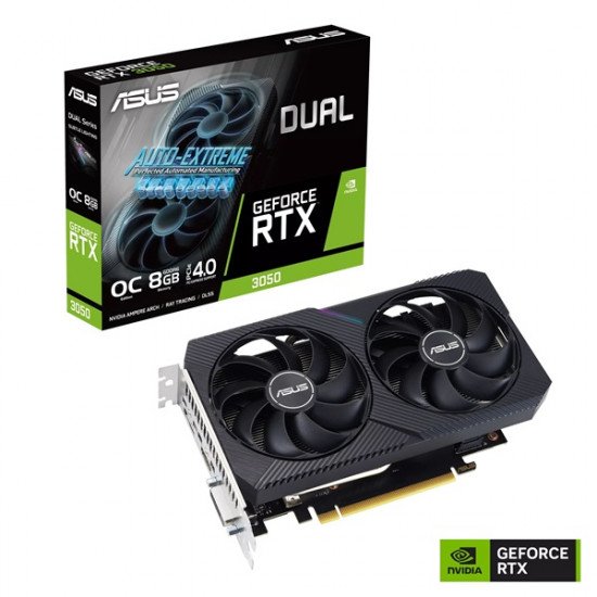 ASUS RTX 3050 8GB DDR6 OC PCI-Ex16x nVIDIA videokártya ASUS RTX 3050 8GB DDR6 OC PCI-Ex16x nVIDIA videokártya