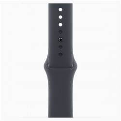 Apple Watch SE3 GPS-es (44mm) éjfekete alumínium tok, éjfekete S/M sportszíjas okosóra