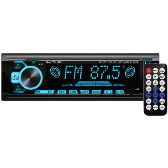 Navitel RD5 1DIN Bluetooth/USB/MicroSD/AUX autóhifi fejegység