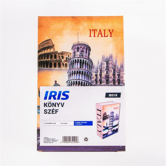 IRIS IBS18 kulccsal nyitható könyv széf 180x115x55mm IRIS IBS18 kulccsal nyitható könyv széf 180x115x55mm
