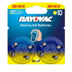 RAYOVAC 10AU-6MFAS BLI8 hallókészülék elem