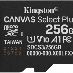 KINGSTON Canvas Select Plus Gen3 256GB 150R A1 Adaprer nélkül Memóriakártya MicroSDXC