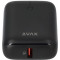 AVAX Powerbank USB-C 20W 10000mAh, fekete AVAX Powerbank USB-C 20W 10000mAh, fekete