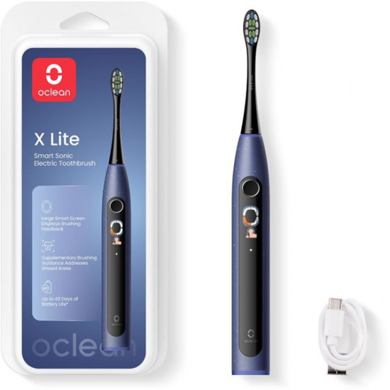 Oclean X Lite Dark Blue Smart Sonic elektromos fogkefe (OCL555974) Oclean X Lite Dark Blue Smart Sonic elektromos fogkefe (OCL555974)