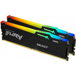 KINGSTON FURY Beast 64GB 6000MT/s CL30 DIMM (Kit of 2) RGB EXPO Memória DDR5