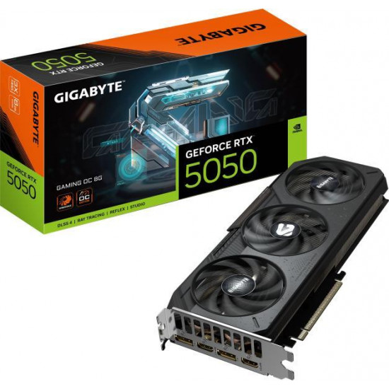 GIGABYTE RTX 5050 8GB DDR6 OC PCI-Ex16x nVIDIA Videokártya GIGABYTE RTX 5050 8GB DDR6 OC PCI-Ex16x nVIDIA Videokártya