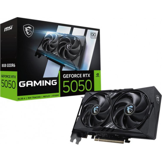 MSI RTX 5050 GAMING 8GB DDR6 OC PCI-Ex16x nVIDIA Videokártya MSI RTX 5050 GAMING 8GB DDR6 OC PCI-Ex16x nVIDIA Videokártya