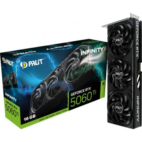 Palit RTX 5060 Ti INFINITY 3 16GB GDDR7 videokártya Palit RTX 5060 Ti INFINITY 3 16GB GDDR7 videokártya