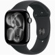 Apple Watch S11 GPS-es (46mm) kozmoszfekete alumínium tok, fekete M/L sportszíjas okosóra
