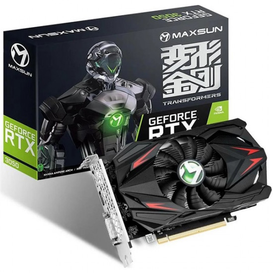 Maxsun GeForce RTX 3050 Transformer nVidia 6GB PCIe videókártya Maxsun GeForce RTX 3050 Transformer nVidia 6GB PCIe videókártya