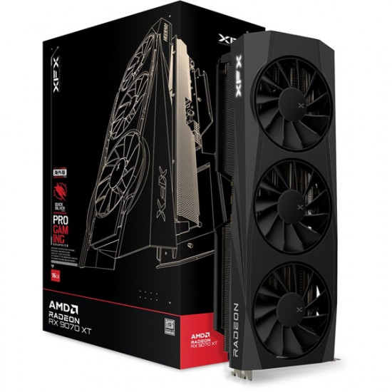 XFX Quicksilver Radeon RX 9070XT Gaming Edition AMD 16GB GDDR6 256bit PCIe videókártya XFX Quicksilver Radeon RX 9070XT Gaming Edition AMD 16GB GDDR6 256bit PCIe videókártya