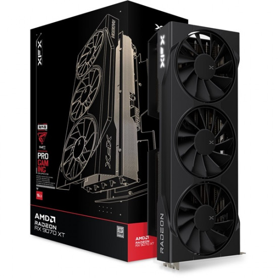 XFX Swift Radeon RX 9070XT Triple Fan Gaming Edition AMD 16GB GDDR6 256bit PCIe videókártya XFX Swift Radeon RX 9070XT Triple Fan Gaming Edition AMD 16GB GDDR6 256bit PCIe videókártya