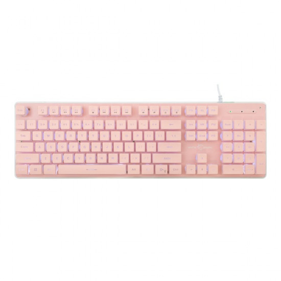 WHITE SHARK TACHI-P/US  WS GK-003441P-US gamer billentyűzet, 104 gomb pink (angol)