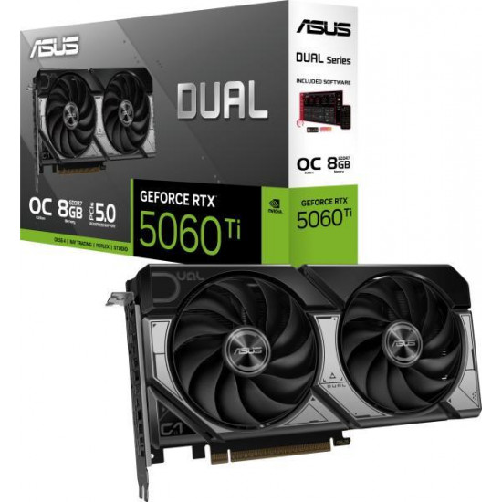 Asus RTX 5060 Ti DUAL OC 8GB GDDR7 videokártya (DUAL-RTX5060TI-O8G) Asus RTX 5060 Ti DUAL OC 8GB GDDR7 videokártya (DUAL-RTX5060TI-O8G)