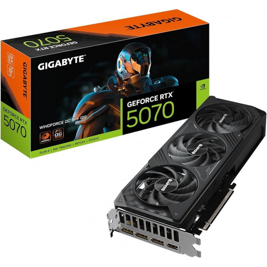 Gigabyte RTX 5070 WINDFORCE OC 12GB videokártya Gigabyte RTX 5070 WINDFORCE OC 12GB videokártya