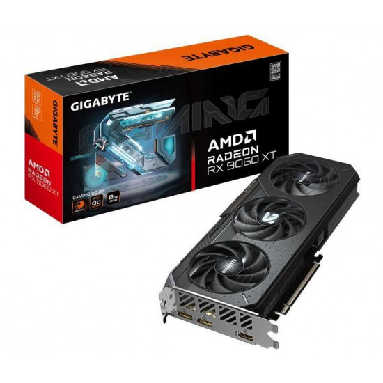 GIGABYTE RX 9060 XT 8GB DDR6 OC Videokártya PCI-Ex16x AMD GIGABYTE RX 9060 XT 8GB DDR6 OC Videokártya PCI-Ex16x AMD