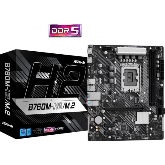 ASROCK B760M-H2/M.2 INTEL B760, mATX Alaplap S1700 ASROCK B760M-H2/M.2 INTEL B760, mATX Alaplap S1700