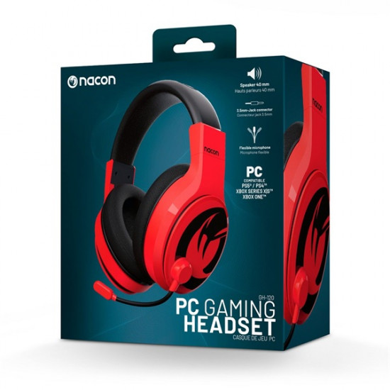 Nacon 2809134 GH-120 piros gamer headset Nacon 2809134 GH-120 piros gamer headset