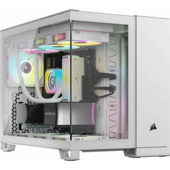 CORSAIR 2500X, Tápegység nélkül, Edzett Üveg, fehér Ház CORSAIR 2500X, Tápegység nélkül, Edzett Üveg, fehér Ház