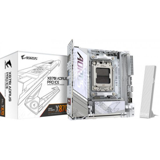 GIGABYTE X870I AORUS PRO ICE AMD X870, mini-ITX Alaplap AM5 GIGABYTE X870I AORUS PRO ICE AMD X870, mini-ITX Alaplap AM5