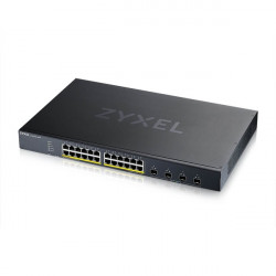 ZYXEL XGS1935-28HP-EU0101F Switch 24x1000Mbps(24xPOE) + 4x10G SFP+, Fémházas Menedzselhető, Rackes