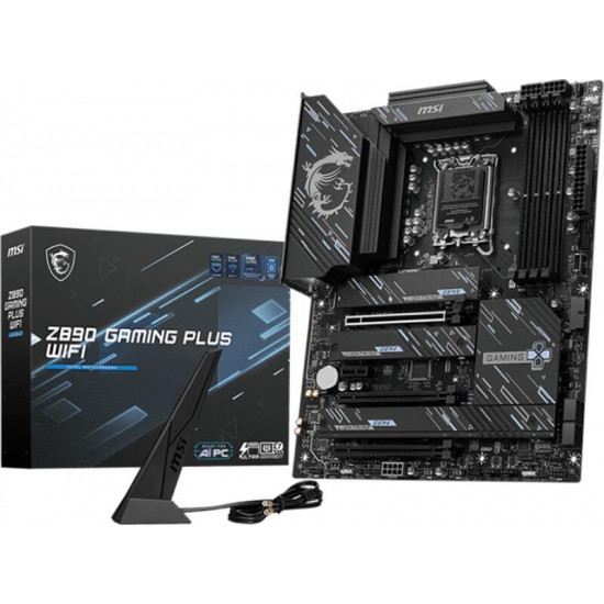 MSI Z890 GAMING PLUS WIFI Intel Z890, ATX Alaplap S1851 MSI Z890 GAMING PLUS WIFI Intel Z890, ATX Alaplap S1851