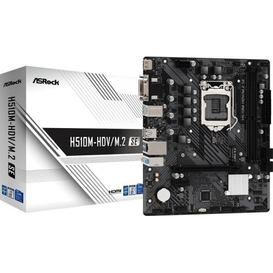 ASROCK H510M-HDV/M.2 SE INTEL H470, mATX Alaplap S1200 ASROCK H510M-HDV/M.2 SE INTEL H470, mATX Alaplap S1200