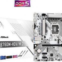 ASROCK Alaplap S1700 B760M-HDV/M.2 INTEL B760, mATX