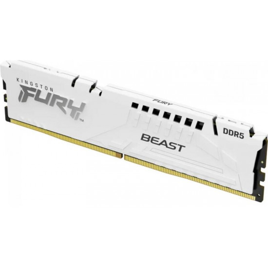 KINGSTON FURY Memória DDR5 32GB 5200MT/s CL40 DIMM Beast White XMP KINGSTON FURY Memória DDR5 32GB 5200MT/s CL40 DIMM Beast White XMP