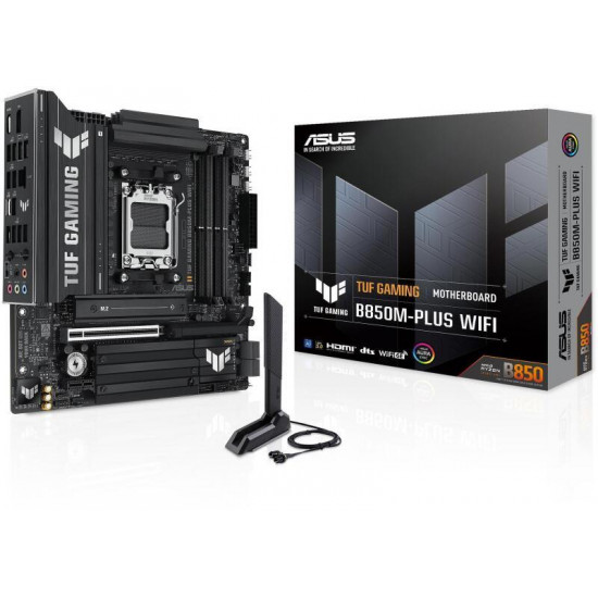 ASUS TUF GAMING B850M-PLUS WIFI AMD B850, mATX Alaplap AM5 ASUS TUF GAMING B850M-PLUS WIFI AMD B850, mATX Alaplap AM5