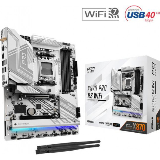 ASROCK X870 PRO RS WIFI AMD X870, ATX Alaplap AM5 ASROCK X870 PRO RS WIFI AMD X870, ATX Alaplap AM5
